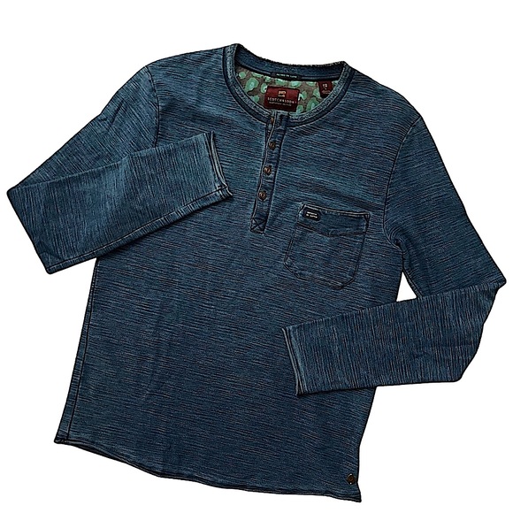 Scotch & Soda Other - Scotch & Soda Retro De Luxe Indigo Dyed Henley